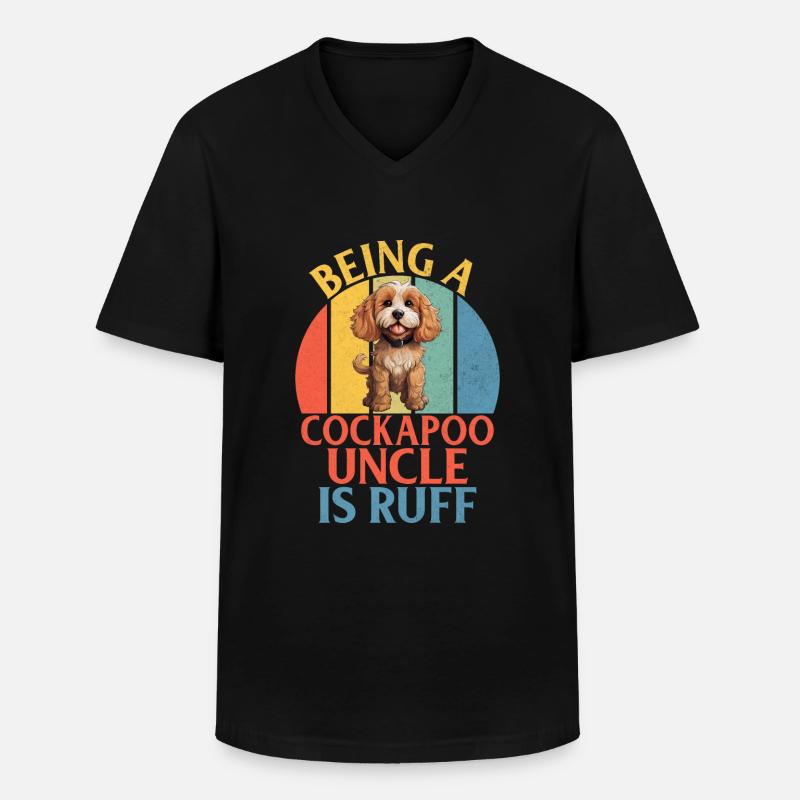 Cockapoo Gifts - Männer-T-Shirt mit V-Ausschnitt - Schwarz