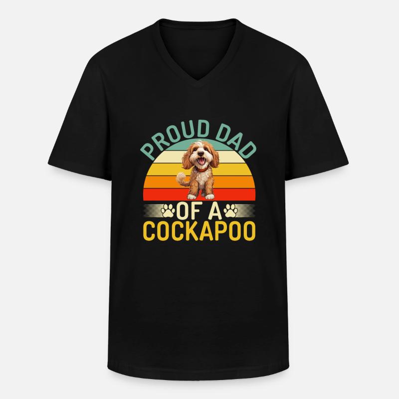 Cockapoo Gifts - Männer-T-Shirt mit V-Ausschnitt - Schwarz