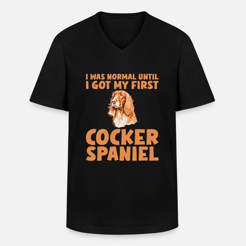 Cocker Spaniel Gifts - Männer-T-Shirt mit V-Ausschnitt - Schwarz