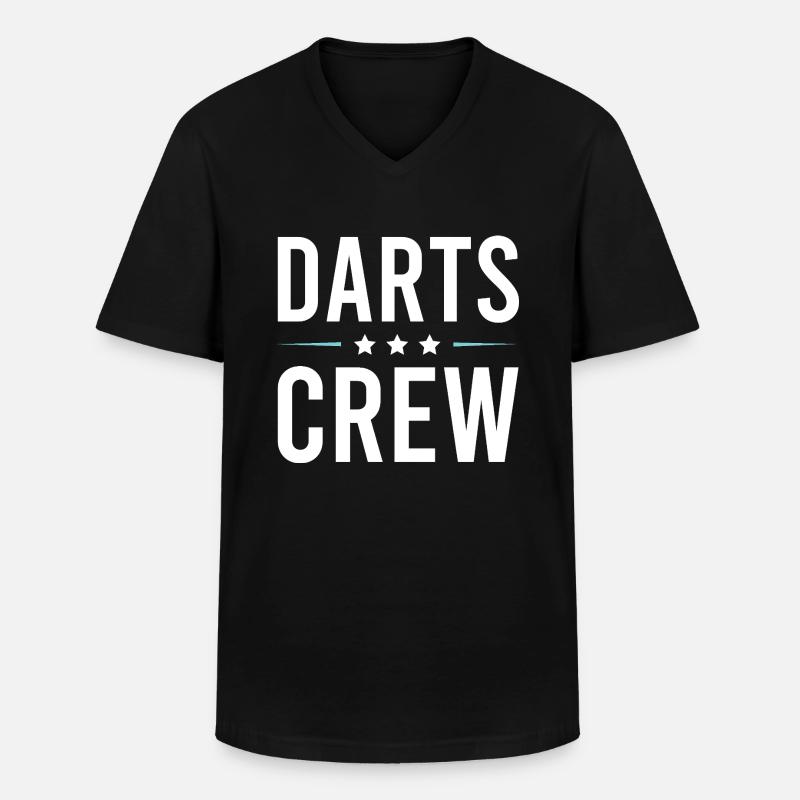Darts Crew - Männer-T-Shirt mit V-Ausschnitt - Schwarz