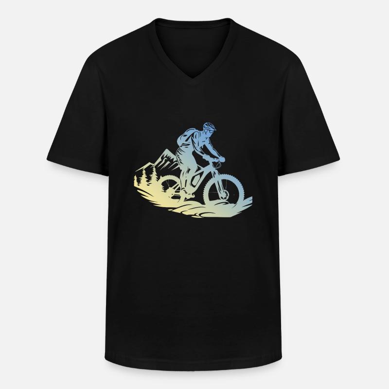VTT VTT - T-shirt col V Homme - noir