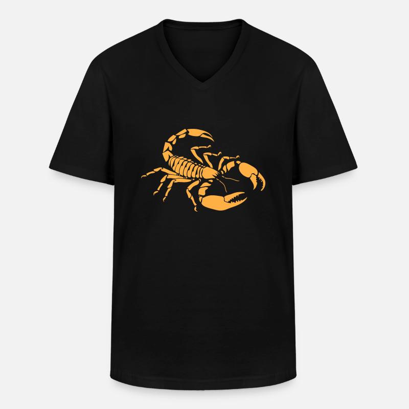 scorpion - Men's V-Neck T-Shirt - black