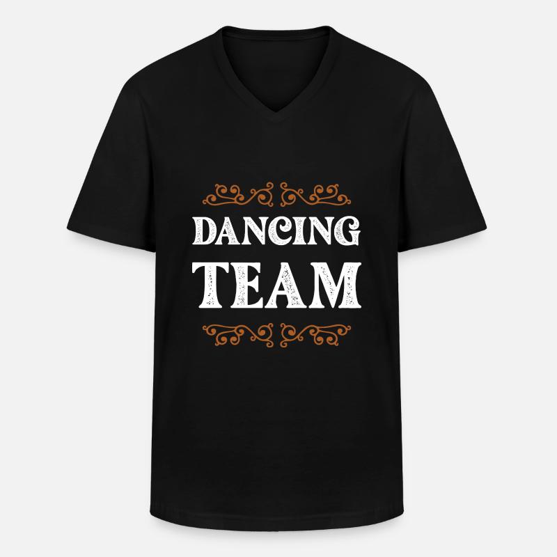 Dancing Crew - Männer-T-Shirt mit V-Ausschnitt - Schwarz