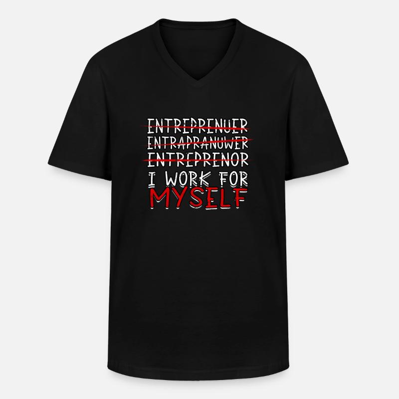 geschäftsführer chef geschenk geschenkidee arbeit - Männer-T-Shirt mit V-Ausschnitt - Schwarz