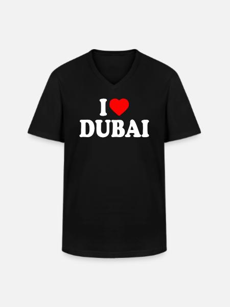 I love Dubai - Men's V-Neck T-Shirt - black