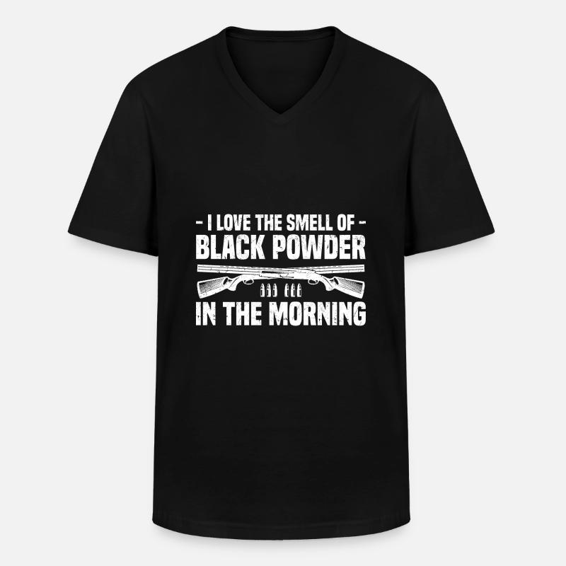 Muzzleloader - Männer-T-Shirt mit V-Ausschnitt - Schwarz
