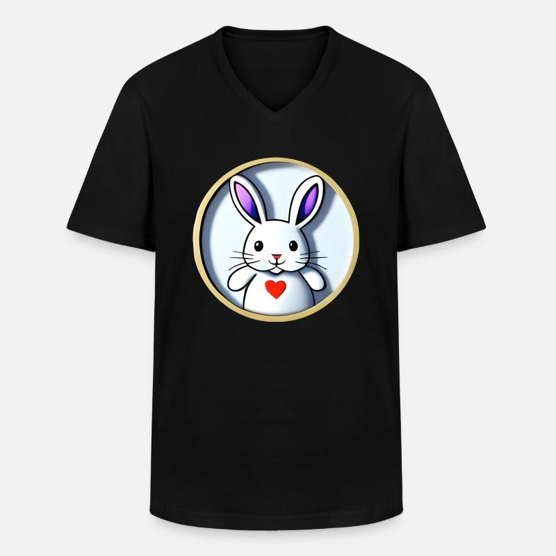 Ostergeschenk - Männer-T-Shirt mit V-Ausschnitt - Schwarz