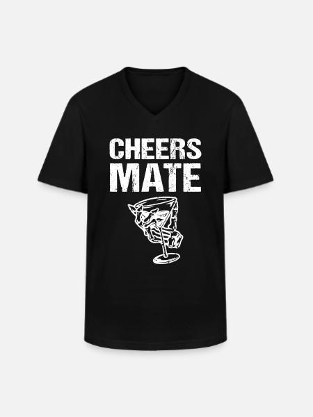Cheers Mate - Men's V-Neck T-Shirt - black