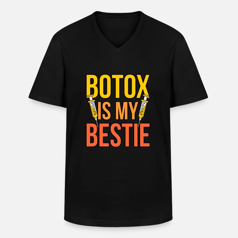 Botox - Männer-T-Shirt mit V-Ausschnitt - Schwarz