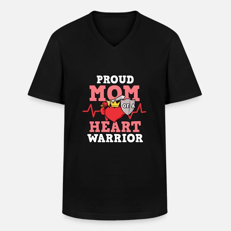 Herz Operation Geschenk - Männer-T-Shirt mit V-Ausschnitt - Schwarz