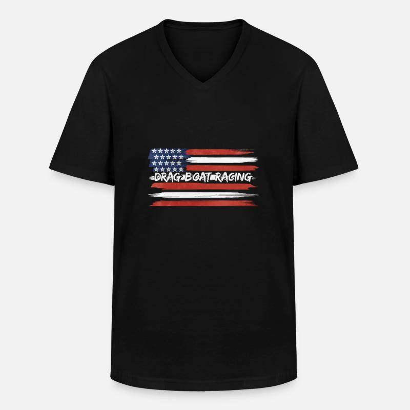 Drachenbootrennen Drachenboot - Männer-T-Shirt mit V-Ausschnitt - Schwarz