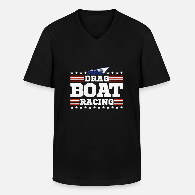 Drachenbootrennen Drachenboot - Männer-T-Shirt mit V-Ausschnitt - Schwarz