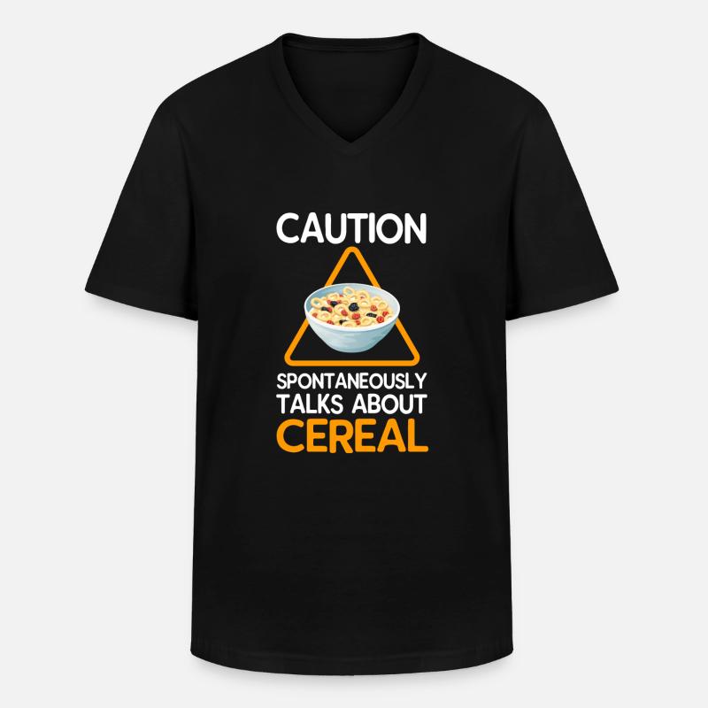 Müsli - Männer-T-Shirt mit V-Ausschnitt - Schwarz