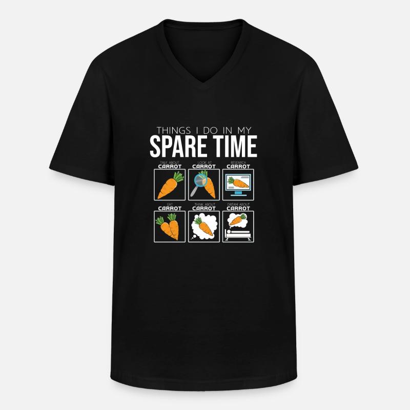 Karrotte - Männer-T-Shirt mit V-Ausschnitt - Schwarz