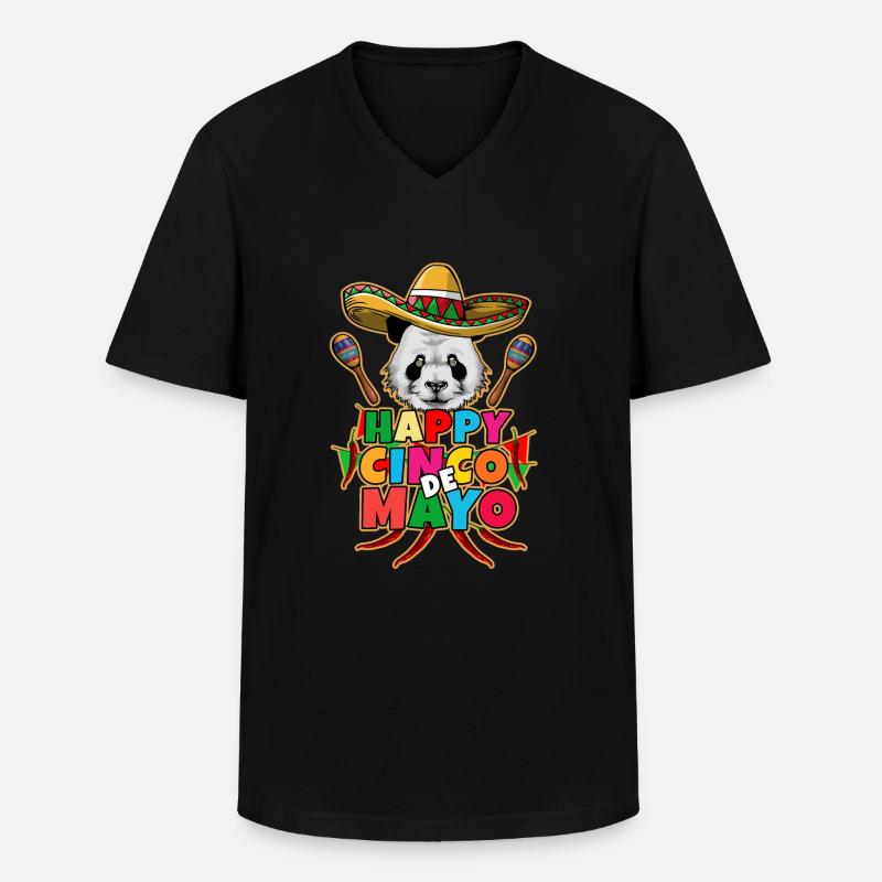 Cinco De Mayo - Männer-T-Shirt mit V-Ausschnitt - Schwarz