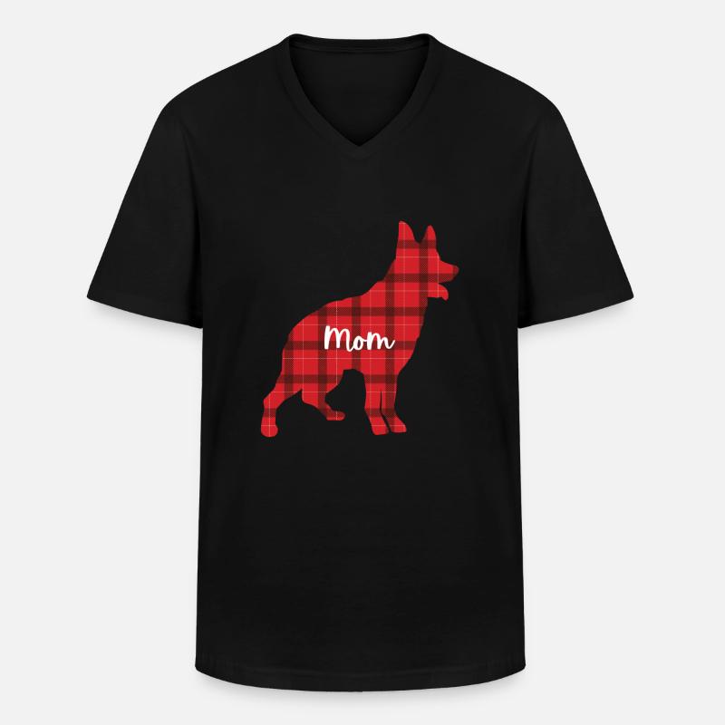 Australian Cattle Dog - Männer-T-Shirt mit V-Ausschnitt - Schwarz
