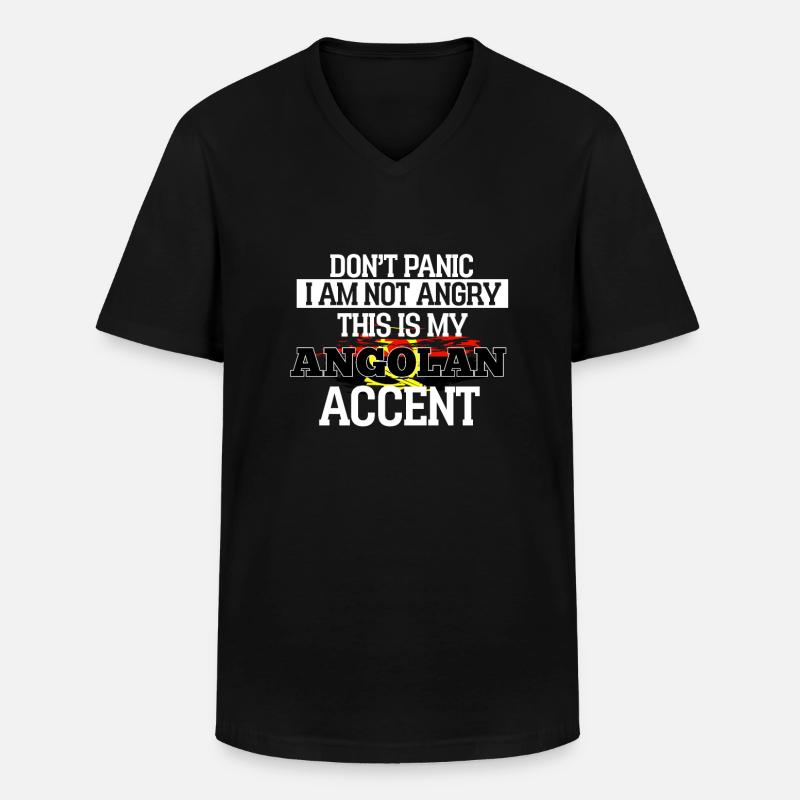 Botswana - Männer-T-Shirt mit V-Ausschnitt - Schwarz