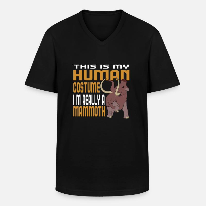 Mammut - Männer-T-Shirt mit V-Ausschnitt - Schwarz