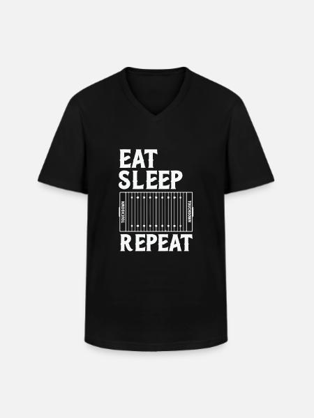 American football - Men's V-Neck T-Shirt - black