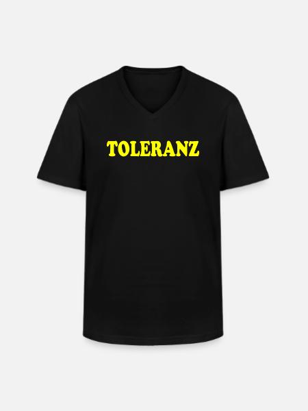 Tolerance - Men's V-Neck T-Shirt - black