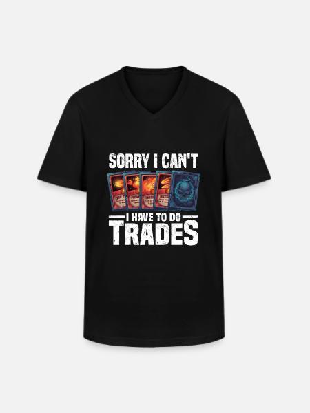 Karten sammler - Männer-T-Shirt mit V-Ausschnitt - Schwarz