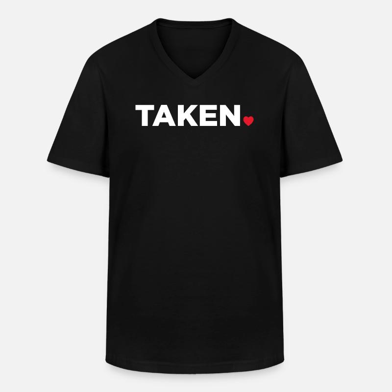 Genommen - Männer-T-Shirt mit V-Ausschnitt - Schwarz