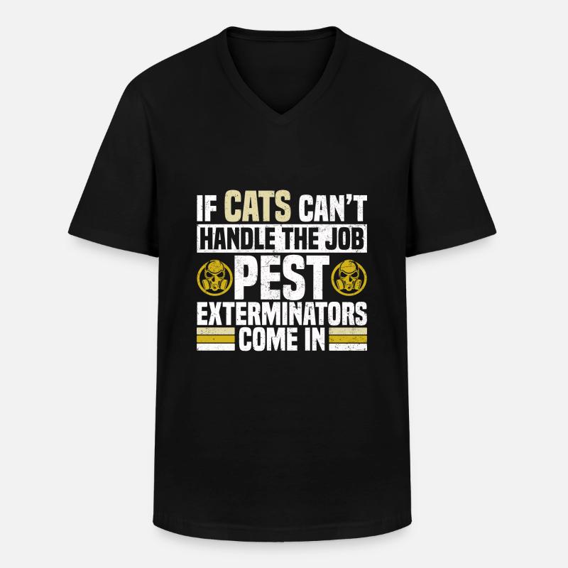 Kammerjäger Geschenk Schädlingsbekämpfer Entwester - Männer-T-Shirt mit V-Ausschnitt - Schwarz