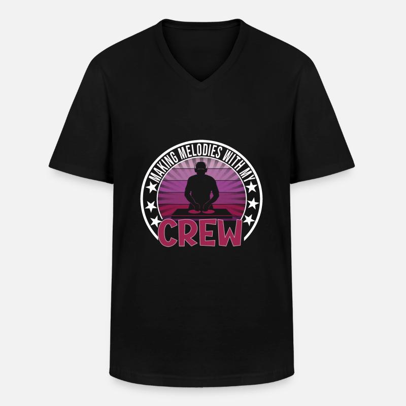 Festival - Männer-T-Shirt mit V-Ausschnitt - Schwarz
