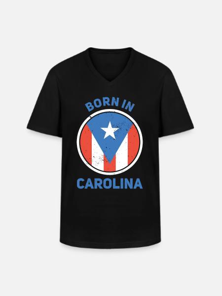Caroline - T-shirt col V Homme - noir