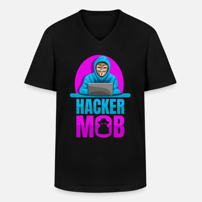 Programmer Coder Software Developer - Men's V-Neck T-Shirt - black