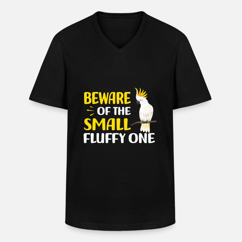 Kakadu - Männer-T-Shirt mit V-Ausschnitt - Schwarz