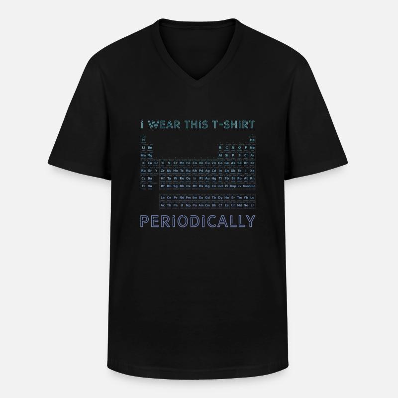 Periodensystem - Männer-T-Shirt mit V-Ausschnitt - Schwarz