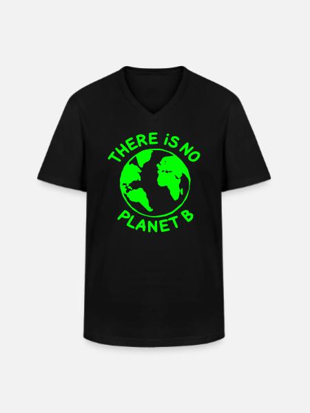 There is no planet B - Men's V-Neck T-Shirt - black