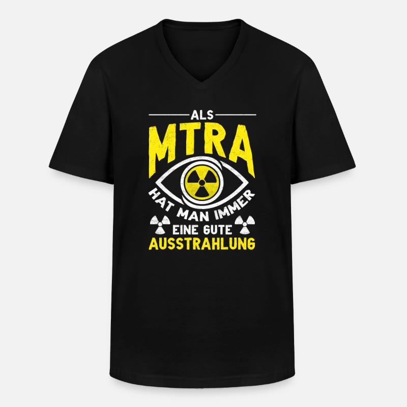 MTRA Medizinisch-Technischer Radiologie Mta - Männer-T-Shirt mit V-Ausschnitt - Schwarz