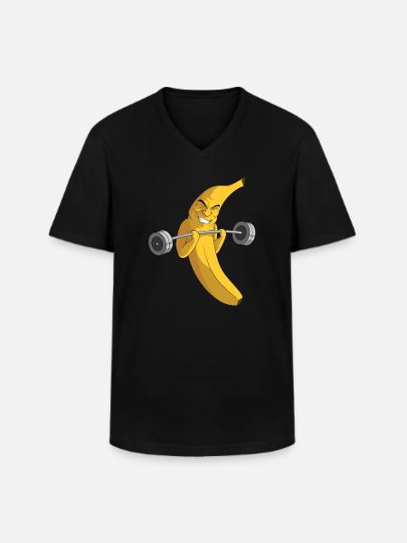 Gym Muscles Musculation Musculation - T-shirt col V Homme - noir