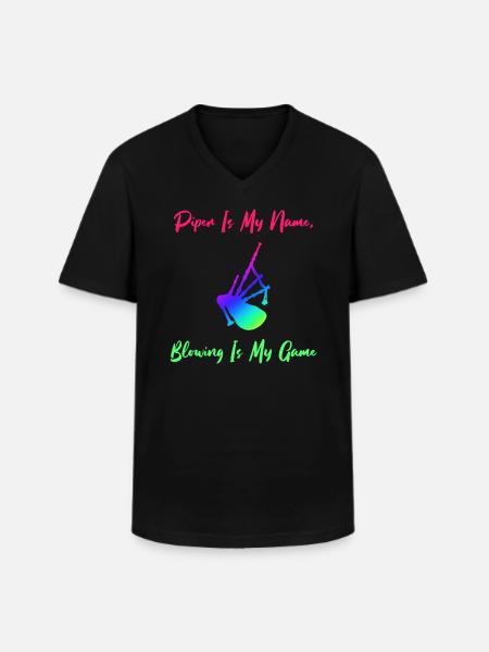 Scotland Bagpipe Bagpipe Musician Gift - Men's V-Neck T-Shirt - black