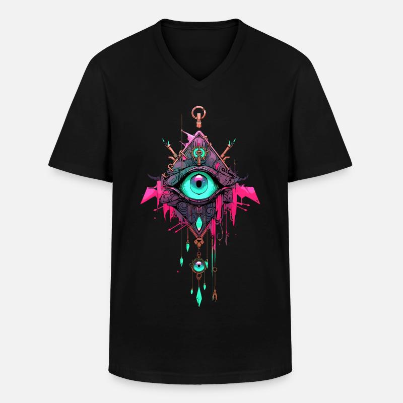Traumfänger #3 - Männer-T-Shirt mit V-Ausschnitt - Schwarz