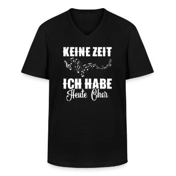 Chorsänger Dirigent Orchester Alt Singen Bass - Männer-T-Shirt mit V-Ausschnitt - Schwarz - Vorne - AI Model Male 178 dark (178cm)