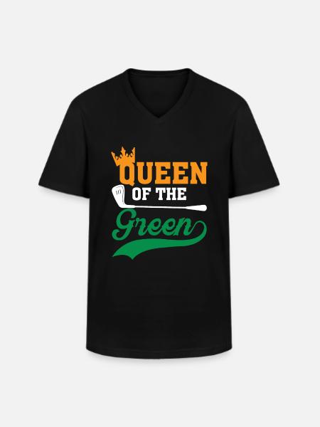 Queen of the Green - Men's V-Neck T-Shirt - black