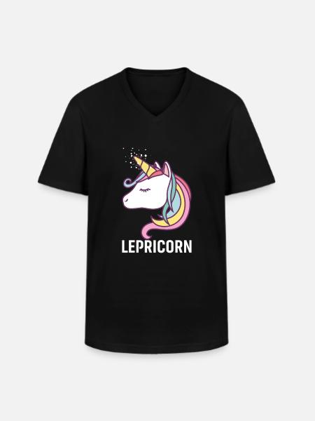 Lepricorn - Men's V-Neck T-Shirt - black