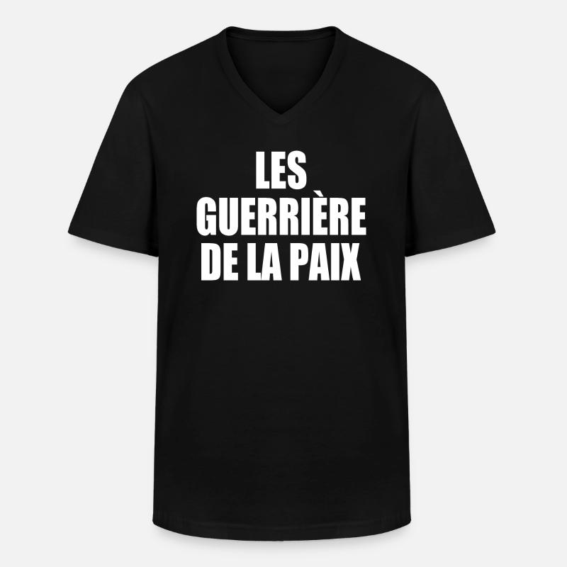 Die Krieger des Friedens - Männer-T-Shirt mit V-Ausschnitt - Schwarz