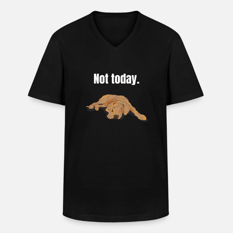 Rhodesian Ridgeback Geschenk - Männer-T-Shirt mit V-Ausschnitt - Schwarz