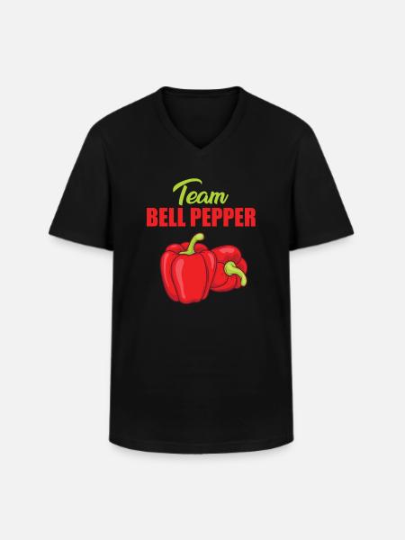 Team Paprika - Men's V-Neck T-Shirt - black