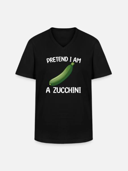 Zucchini Halloween - Men's V-Neck T-Shirt - black