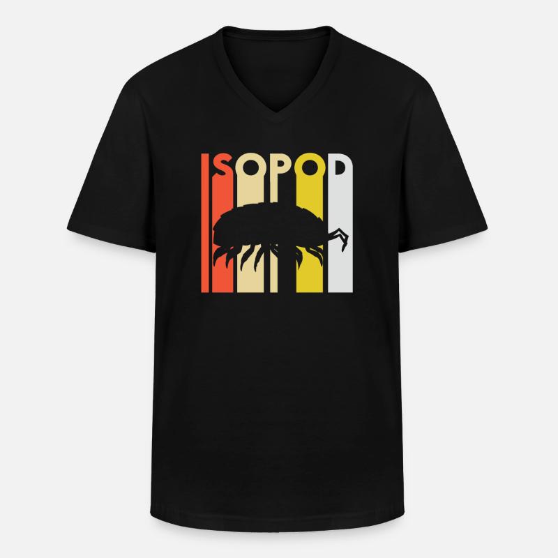Assel - Männer-T-Shirt mit V-Ausschnitt - Schwarz
