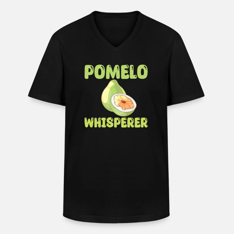 Pomelo Flüsterer - Männer-T-Shirt mit V-Ausschnitt - Schwarz