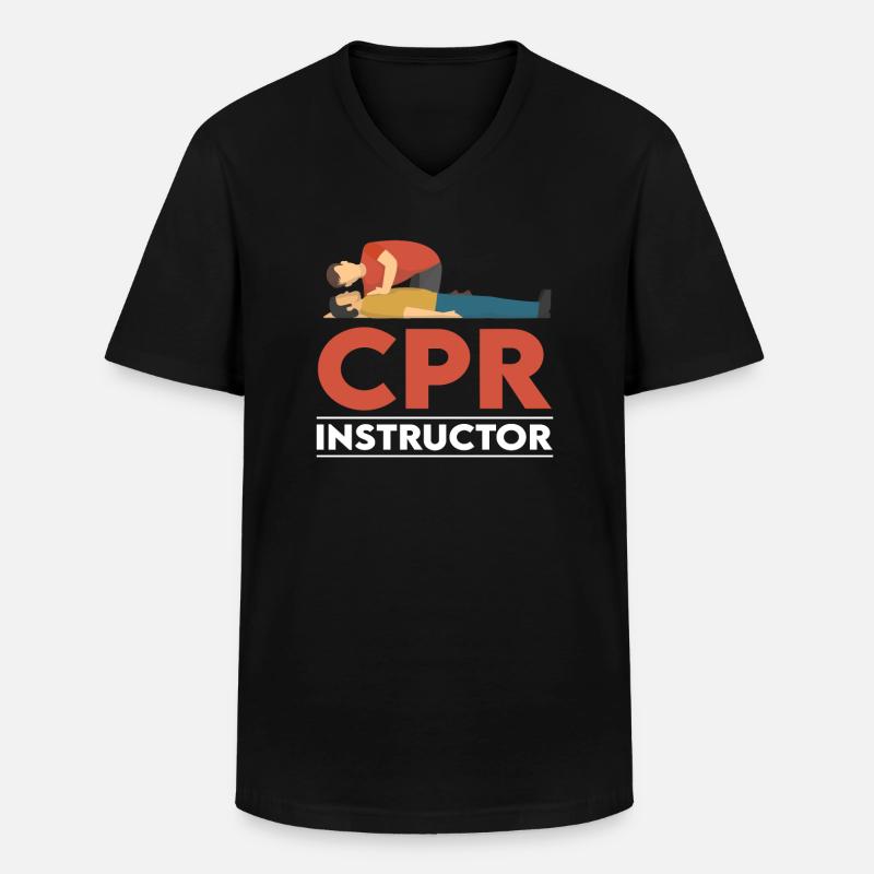 Certified HLW Instructor - Men's V-Neck T-Shirt - black