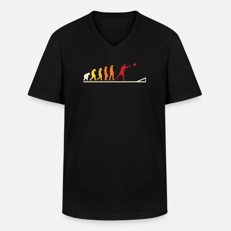 Évolution du trou de maïs - T-shirt col V Homme - noir