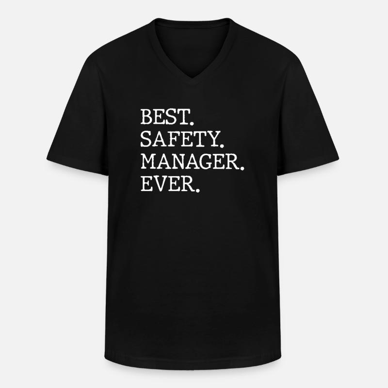 Best Security Manager Ever - Men's V-Neck T-Shirt - black