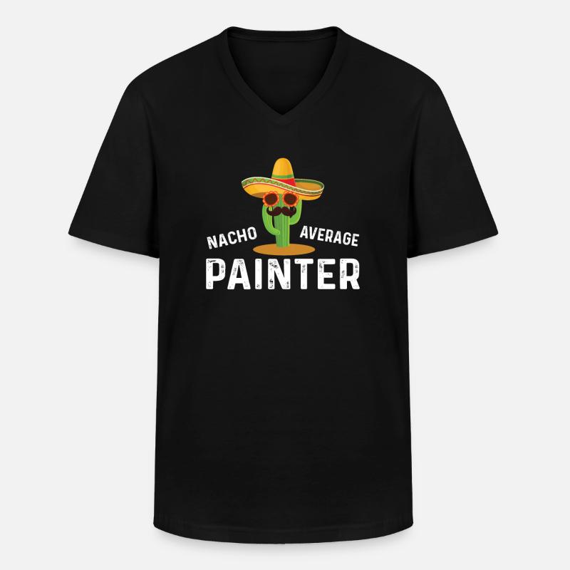 Nicht Durschnittlicher Maler - Männer-T-Shirt mit V-Ausschnitt - Schwarz